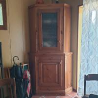 Credenza angolare in legno massello