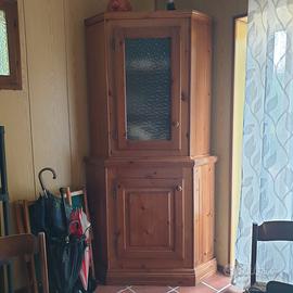 Credenza angolare in legno massello