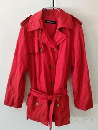 Trench rosso Marina Rinaldi