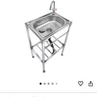 Lavello in acciao inox autoportante