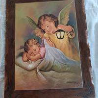 quadro più cornice in legno 