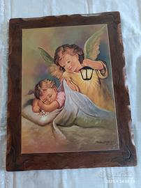 quadro più cornice in legno 