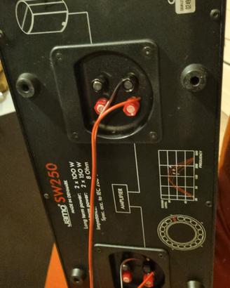 subwoofer jamo sw 250 passivo
