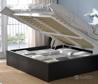 letto Malm Ikea completo di materasso