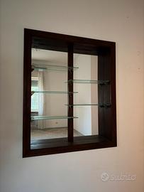 Credenza a mura con specchio
