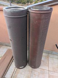 2 tubi canna fumaria rame/inox Ø 200 mm – 1 m