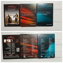 3 DVD opere liriche Rossini Mozart Bizet