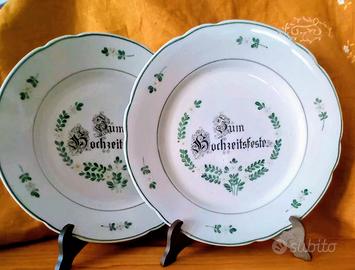 Piatti "Nozze"  porcellana Jugendstil '900