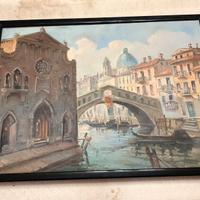 Quadro olio su tela Giorgio Silvestri - Venezia
