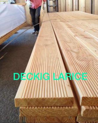 Decking pavimento per esterno in larice