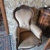 poltrona beige anni 80/90