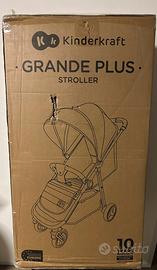 Passeggino Kinderkraft Grande Plus - grigio