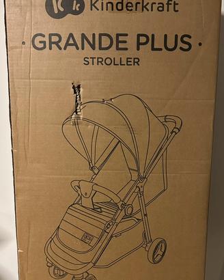 Passeggino Kinderkraft Grande Plus - grigio