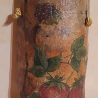 tegola pitturato a mano.