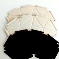 NUVOLE/CLOUDS KVADRAT BIANCO/NERO TESSUTO LANA