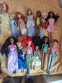 12 Barbie Disney Principesse Originali Mattel