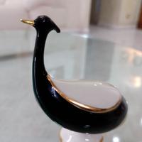 Aurora porcellana Capodimonte statuetta uccello 