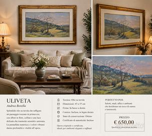 Dipinto originale Andrea Borella  Paesaggio rurale