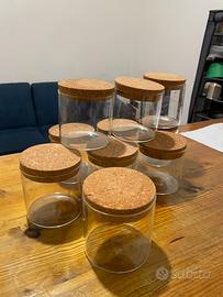 Barattoli vetro tappo sughero