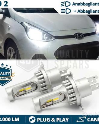 Kit Lampadine LED H4 Per HYUNDAI i10 2 6500K 8000L