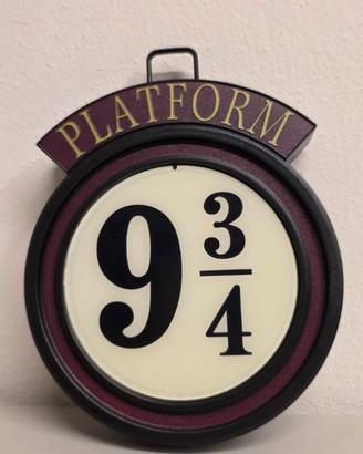 Insegna Platform 9¾ Harry Potter Nuovo