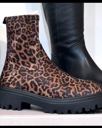 stivaletti leopardo ankle urban brand