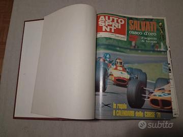 Autosprint riviste 1971 annata completa rilegata