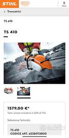 mototroncatrice Stihl motore a scoppio da 3,2 kW