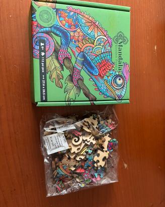 Puzzle mandala in legno