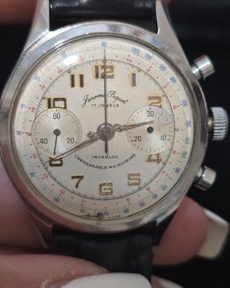 Cronografo Vintage Jerome Piquot Acciaio Anni '50 