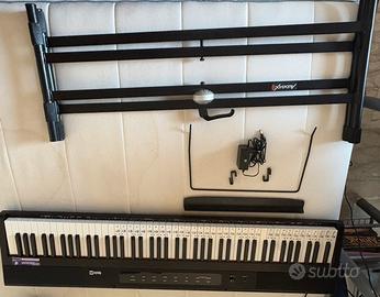 Pianola 88 tasti con supporto e leggio