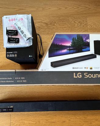SOUNDBAR + SUBWOOFER wireless con staffe muro