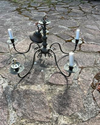 Lampadario in ottone