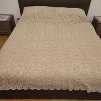 Copriletto matrimoniale fatto a mano stile shabby