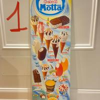 Lotto di 6 Cartello gelati insegne vintage