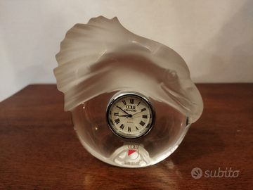 Orologio da tavolo in cristallo