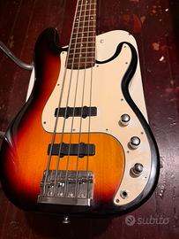 Basso Fender squier  precision 5c  attivo