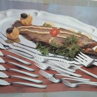 set pesce acciaio inox