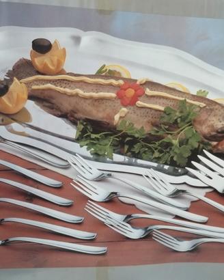 set pesce acciaio inox