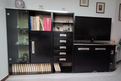 Mobile soggiorno in frassino nero