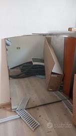 specchio bagno 105 x 116 con luce led