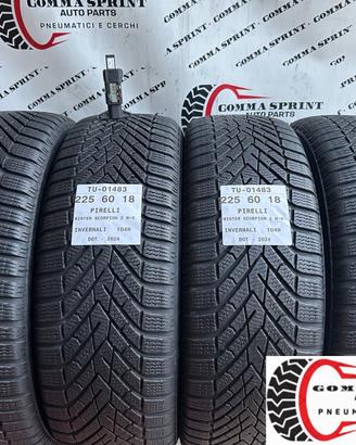 4 PNEUMATICI 225/60 R18 PIRELLI INVERNALI 75%