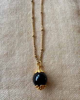 Collana su coccu kokku onice amuleto portafortuna