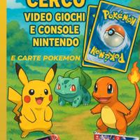 Ritiro console nintendo videogiochi,carte pokemon
