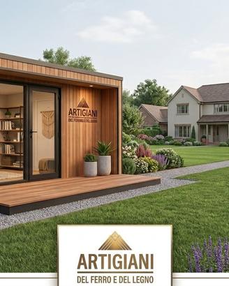 Case da giardino in ferro e legno /greenhouse /pod