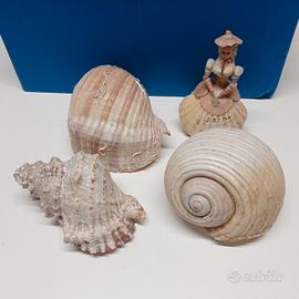 conchiglie e bambola souvenir San Remo anni 70