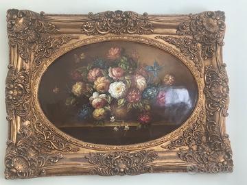 quadro dipinto a mano smalto su legno 