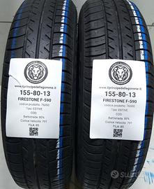 2 GOMME 155 80 13 FIRESTONE A76000