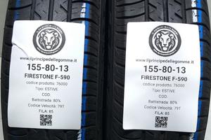 2 GOMME 155 80 13 FIRESTONE A76000