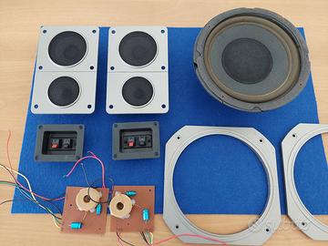 Set Altoparlanti e crossover per casse acustiche